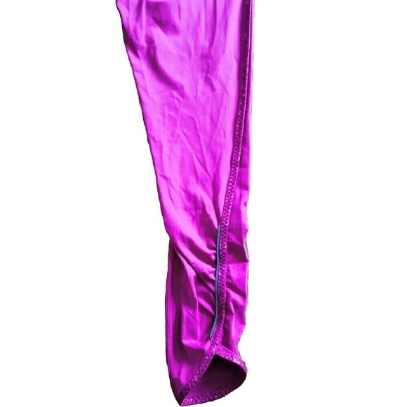 Lululemon Leggings Purple Size 4 High Rise Dynamite Condition Ankle Crop Ruched - Picture 7 of 9
